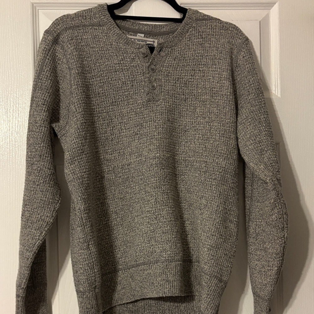 Classic Gray Crewneck Sweater for Men